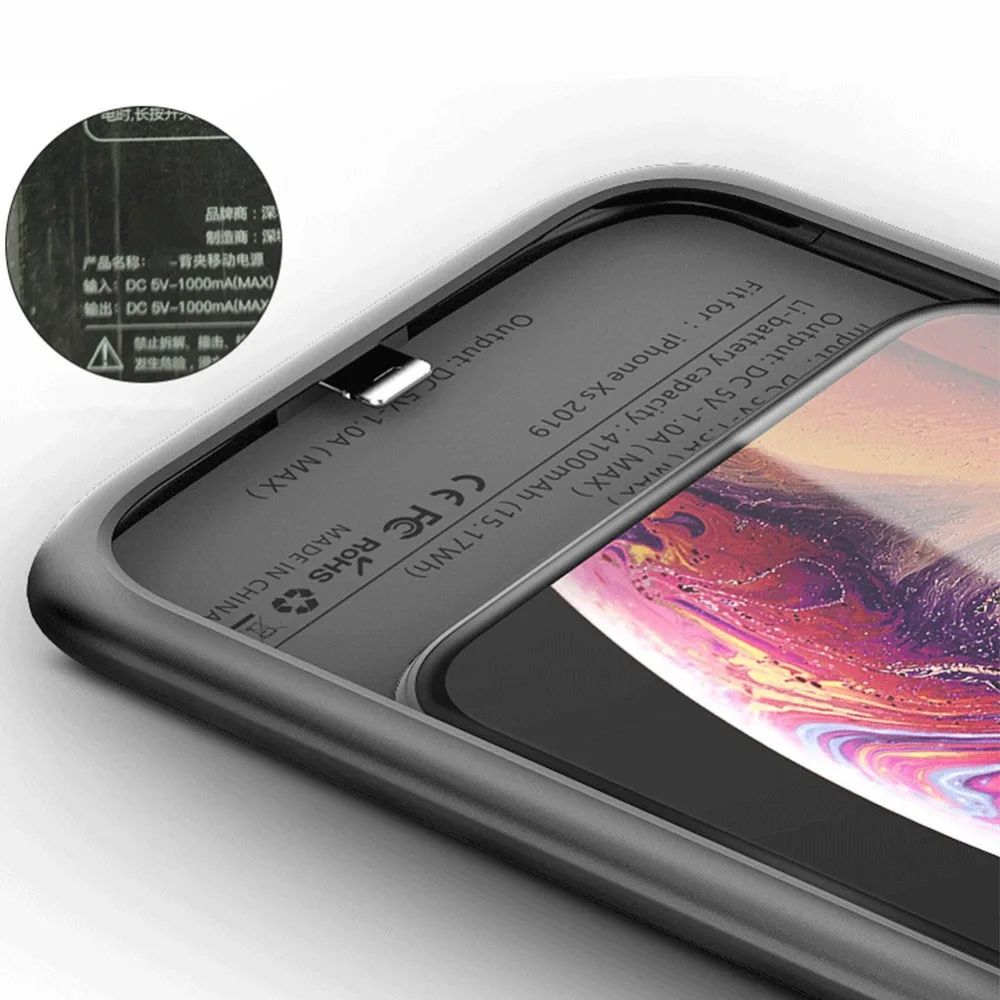 Чехол аккумулятор для iphone 11 Pro 4800 мАч силиконовый материал ультратонкий умный