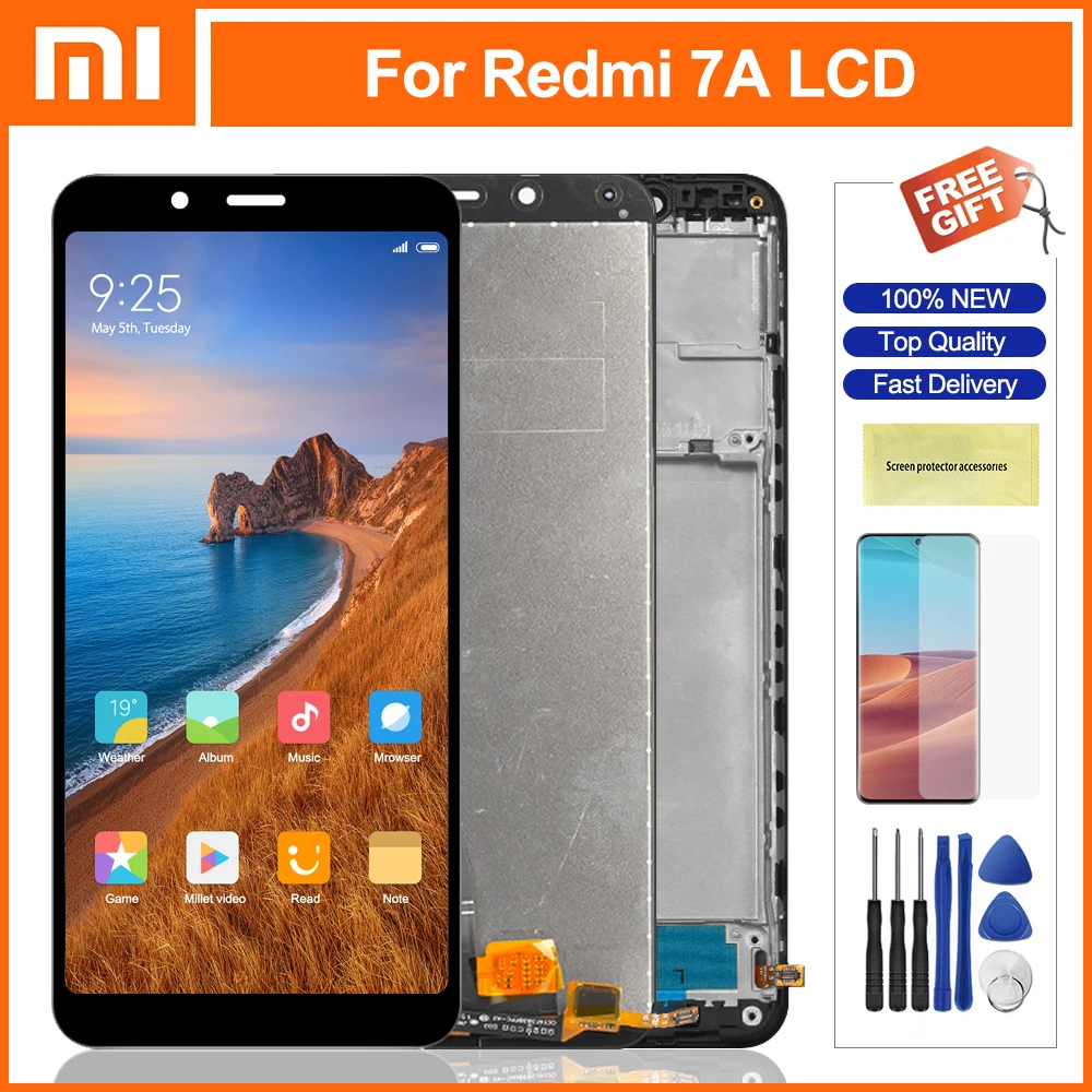 ЖК дисплей 5 45 дюйма для Xiaomi Redmi 7A сенсорная панель дигитайзер в сборе замена Redmi7A
