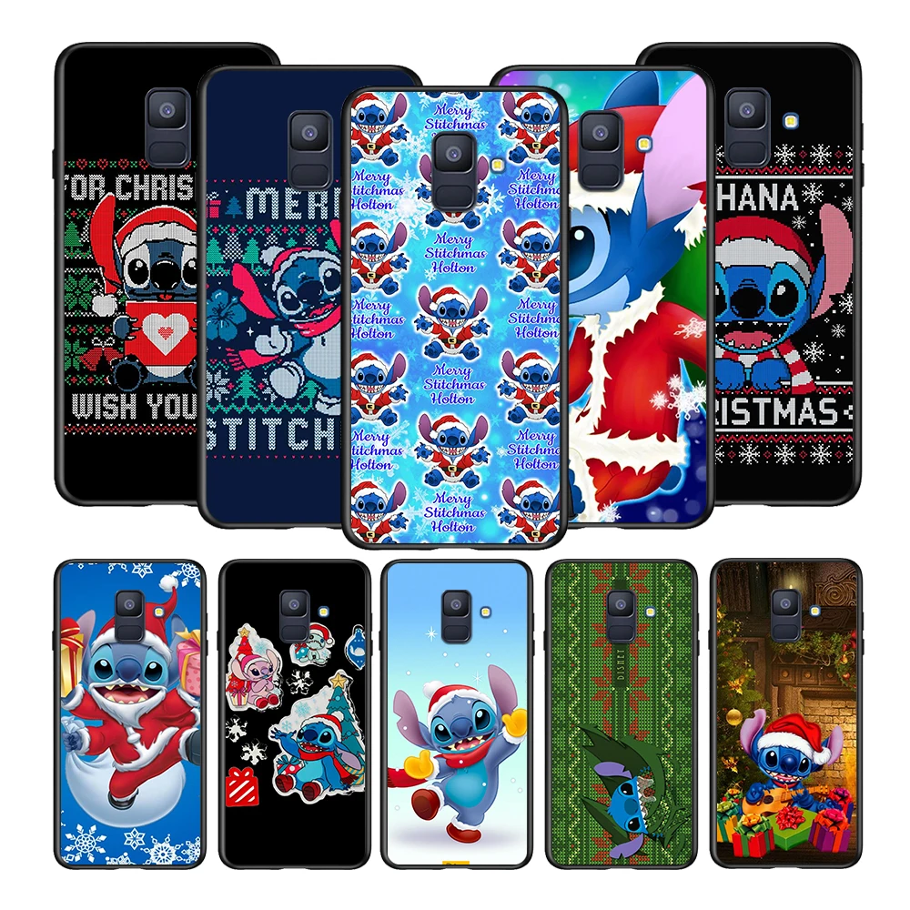 

Christmas Gift Stitch Soft TPU For Samsung Galaxy A8 A9 A7 A750 A6 A5 A3 A6S A8S Star Plus 2016 2017 2018 Black Phone Case