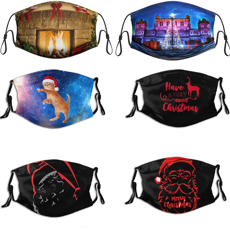 

Christmas Masks Face Masks Christmas Breathable Adult Mouth Mask Halloween Cosplay Mask Mascarillas