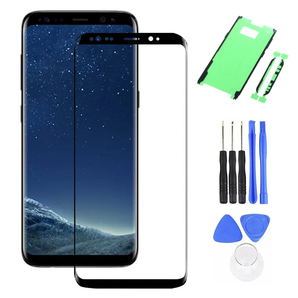 Передняя внешняя стеклянная линза сенсорный экран Замена для Samsung Galaxy S8 Plus G950 G950F +