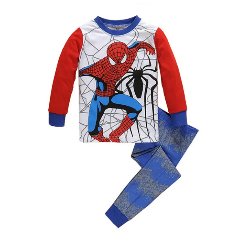 Color R Marvel/комплект одежды для детей; Пижама для мальчиков с изображением Железного человека; fille enfant; детская пижама с рисунком Капитана Америки; Vetement Pijama Menino; одежда для сна для мальчиков - Цвет: Color R