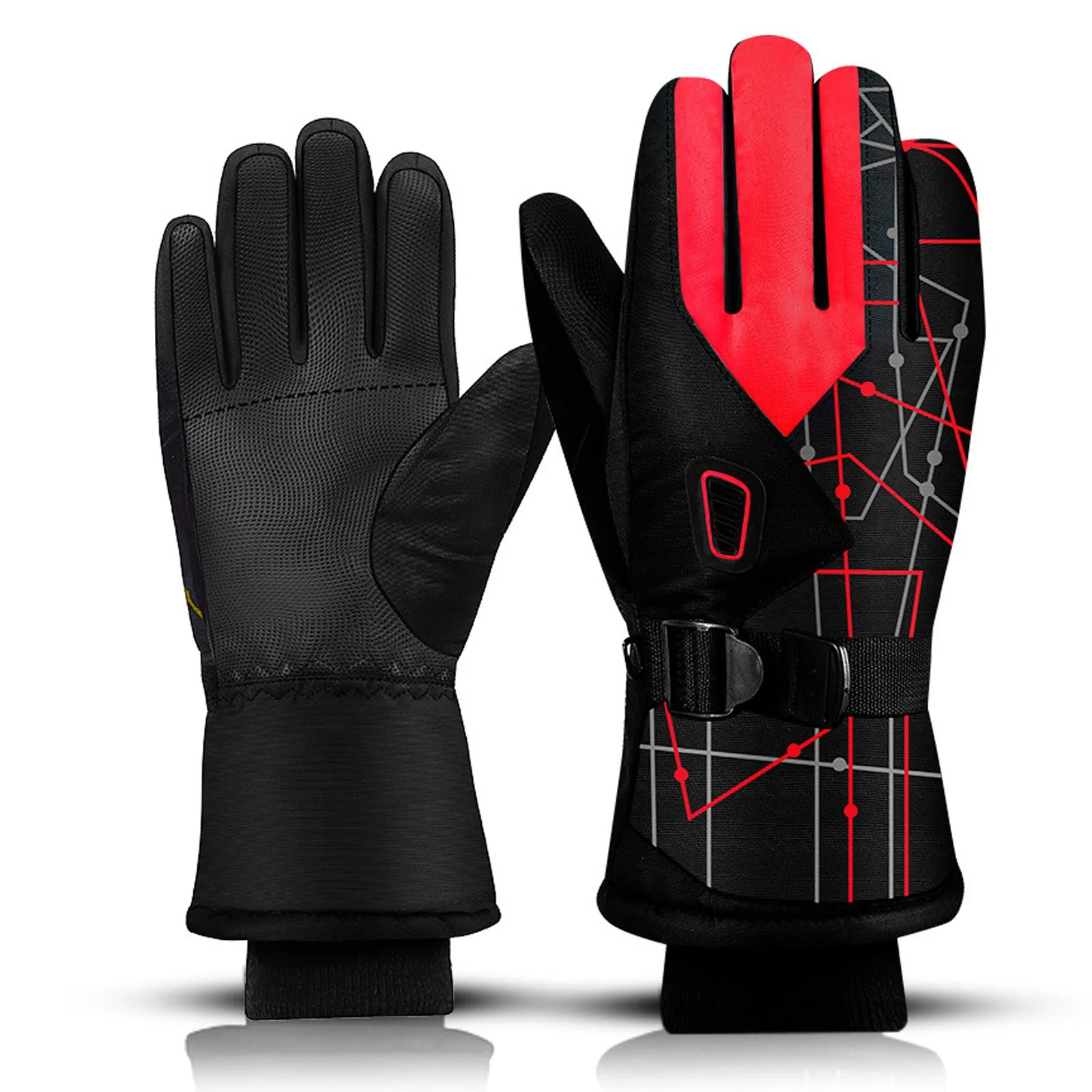 

Зимние перчатки унисекс, зимние перчатки, велосипедные перчатки, уличные мотоциклетные женские перчатки для сенсорного экрана, ветрозащит...