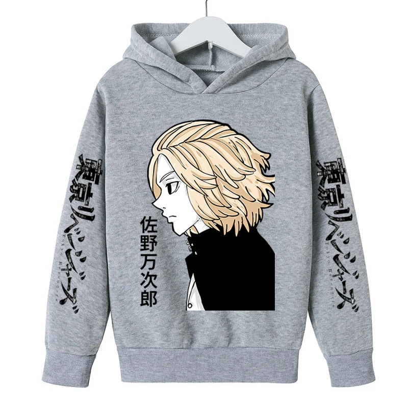 

Tokyo Revengers Print Anime Girls Boys Hoodies Coat Teens Autumn Outerwear Kids Clothes Manga Anime Hooded Sweatshirt Pullovers
