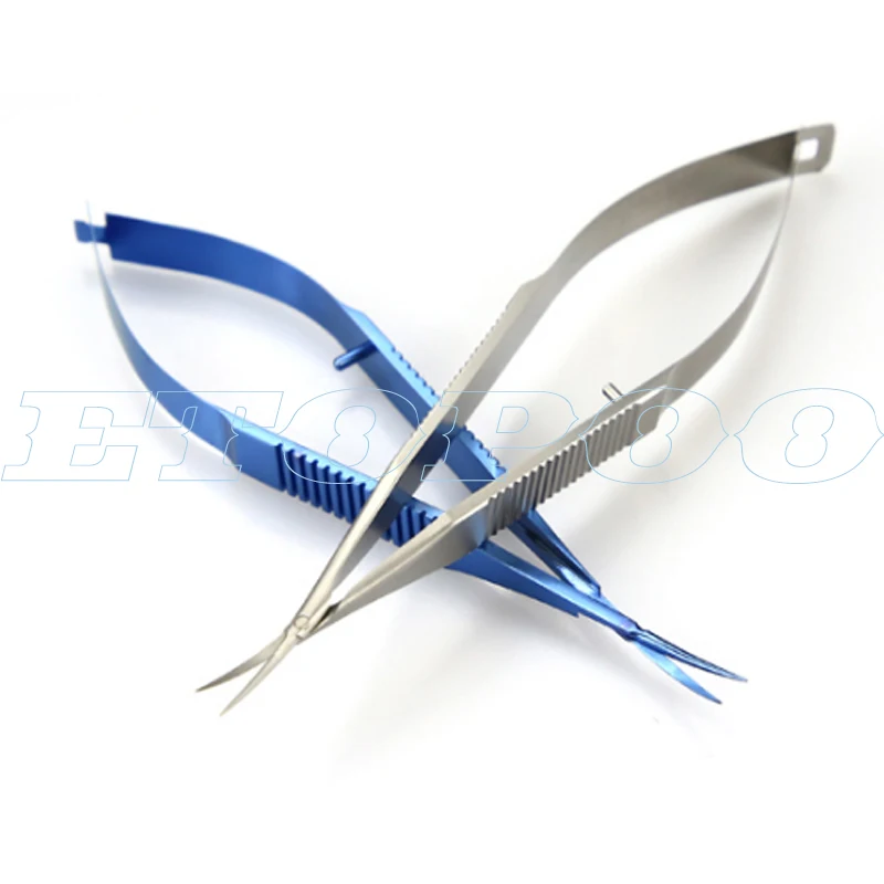 Титановые микроскопические инструменты 12 5 см микро ножницы зубчатые конъективы