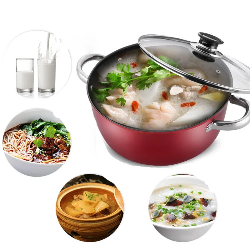 

Non Stick Pan Soup Stew Pot Noodles Hot Milk Porridge Gas Stove Universal Induction Cooker Casserole Kitchen Appliances Saucepan