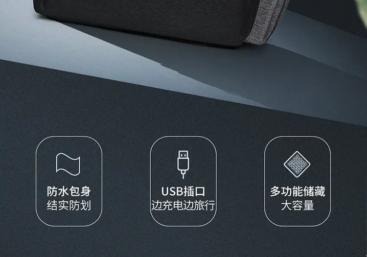 Ноутбук рюкзак с usb-портом школьная сумка дорожные сумки мужские досуг рюкзак с защитой от краж Для мужчин рюкзаку