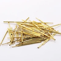 new rl75 2w brass probe needle household safety spring voltage test probe 100 pcs package metal electronic detection needle