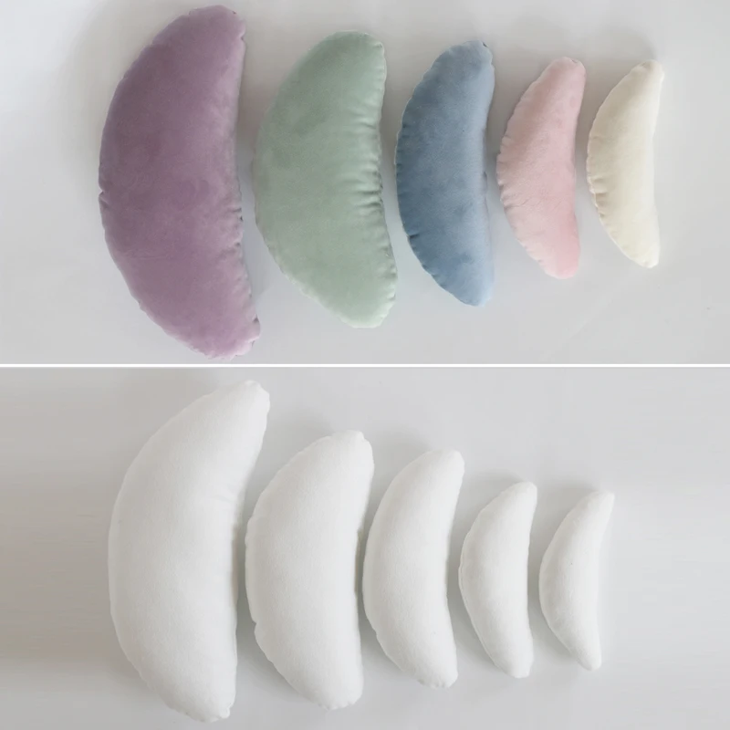 

Time-limited Special Offer Colorful Newborn Photo Shoot Props Posing Crescent Head Pillow Set Cushion Bebe Positioner Bedding