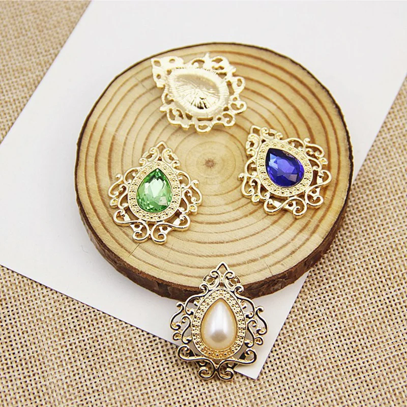 20 новых 60 шт. пустотелых пуговиц из сплава для сделай сам аксессуар волос или