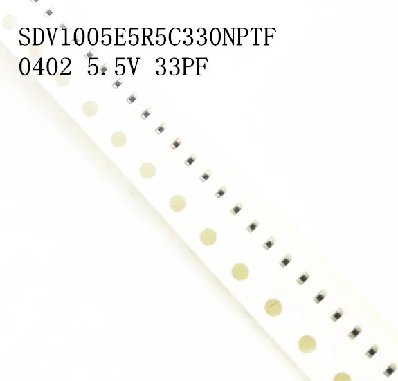 100 шт. SDV1005E5R5C330NPTF 0402 5 В 33PF SMD ESD SMT Чип Варистор | Электронные компоненты и