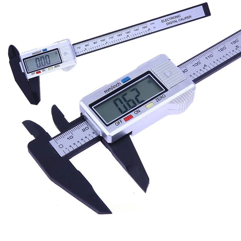 

6"150mm Carbon Fiber Electronic Digital Vernier Caliper Micrometer Guage LCD Set