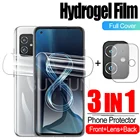 Тонкая передняязадняя мягкая защитная Гидрогелевая пленка из ТПУ для Asus Zenfone 8 8Flip ZS672KS 6,67 дюйма Защитное стекло для объектива камеры