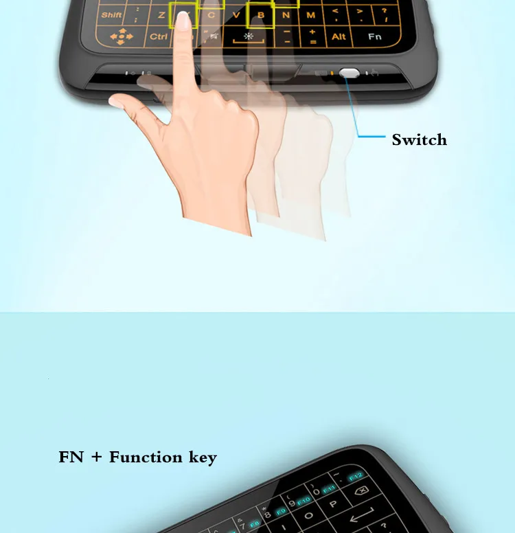 Беспроводная сенсорная клавиатура ПК ТВ клавиатура с мышкой тачпад и Numpad для MAC IOS Windows7 8 10 Android коробка ноутбук Smart IP tv Новинка