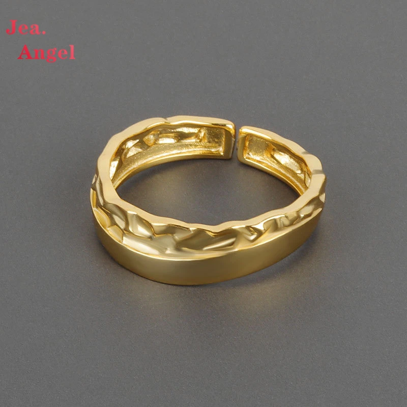

Jea.Angel 925 Серебряные дизайнерские минималистичные несимметричные выпуклые открытые Регулируемые кольца с выпуклой поверхностью для женщин ...