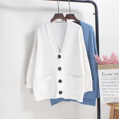 Кардиган OMCHION Женский Осень зима 2021 однобортный трикотажный Повседневный