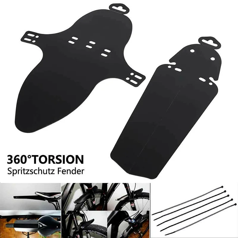 Комплект пластиковых велосипедных крыльев передний и задний щитки для