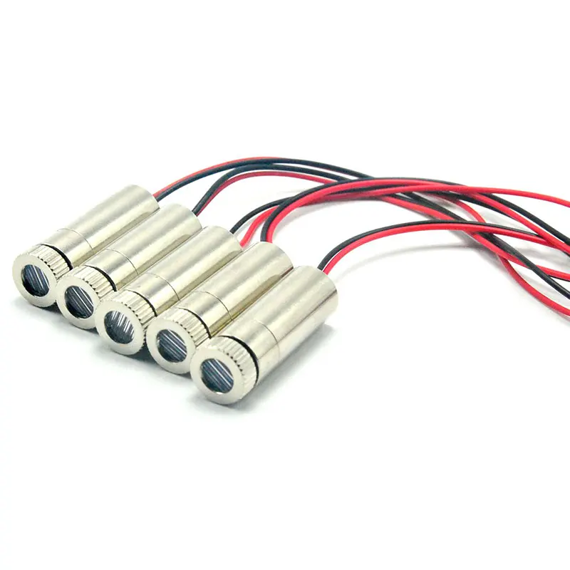 

5pcs Line Beam Red Lights 650nm 10mw Laser Diode Module Alignment Tool Focusable Head DC3V-5V 30/45/60/90/120 Degrees