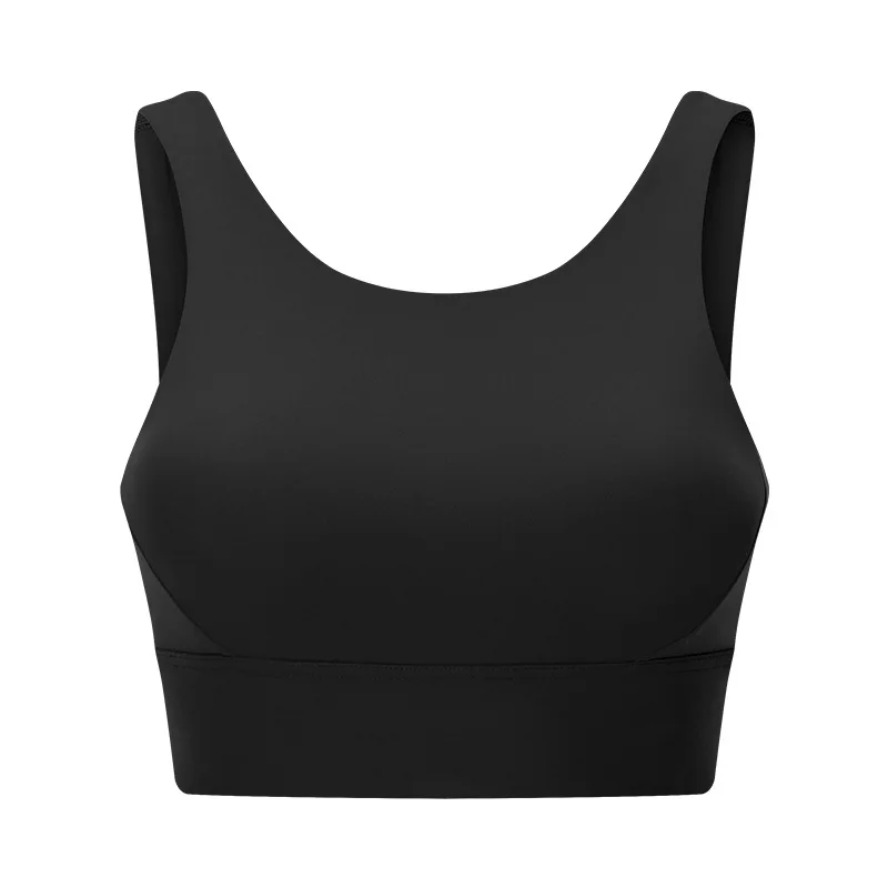 

2021 Arrival Yoga Bra Women Vest Cross Back Fitness Padded Bras With Zipper Sexy Running Gym Comfortable Shockproof Sports Bras
