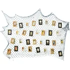 1 м рыболовная сеть + деревянные зажимы креативное фото настенное праздничное украшение для вечеринки, украшение для бара и магазина, подвеска для украшения дома