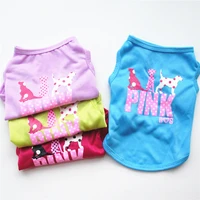 fashion dog clothes for small dogs cute printed summer pets tshirt puppy dog clothes pet cat vest dog shirt outfits