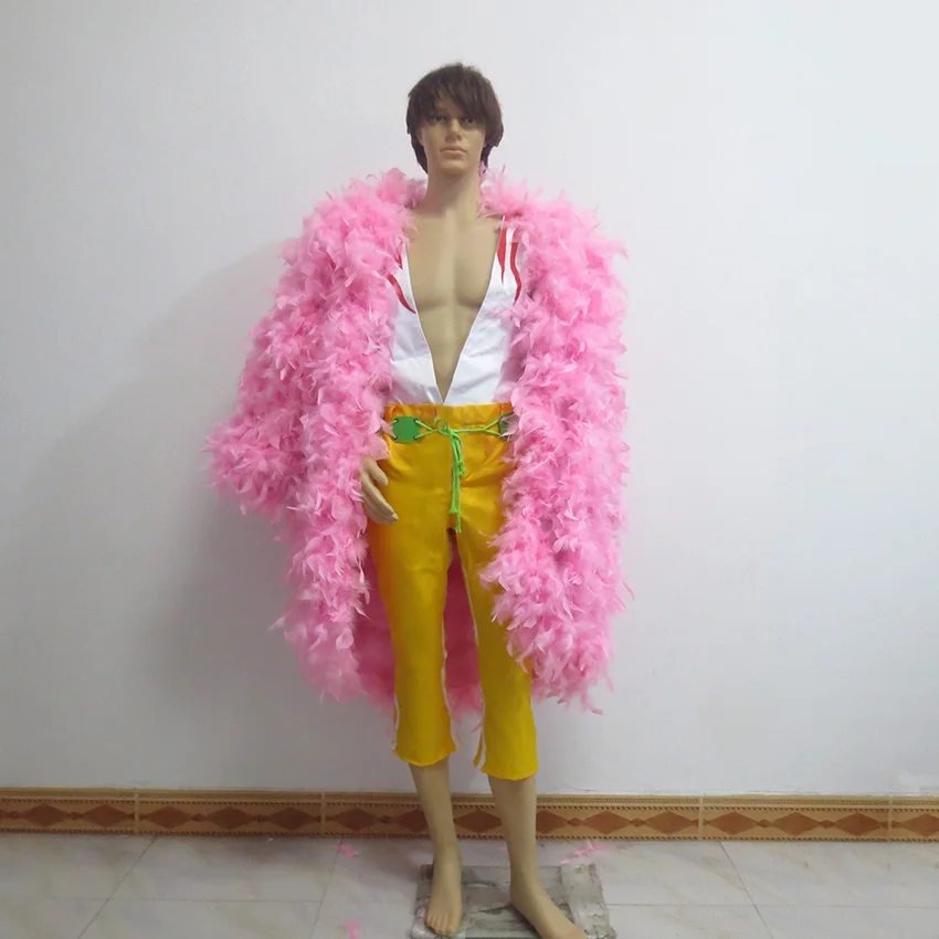 Один кусок Джокера Donquixote Doflamingo Рождество вечеринка Хэллоуин Униформа наряд
