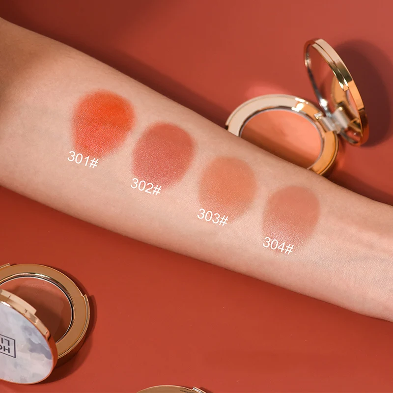 Один Цвет Румяна длительный Блестящий осветляет кожу эффектов макияжа быстро