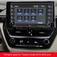 car navigtion tempered glass lcd screen protective film sticker for toyota corollac hr 2019 2020 central control display