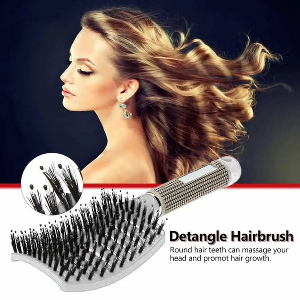 Щетка для массажа головы Женская с нейлоновой щетиной|Щетки и расчески| |