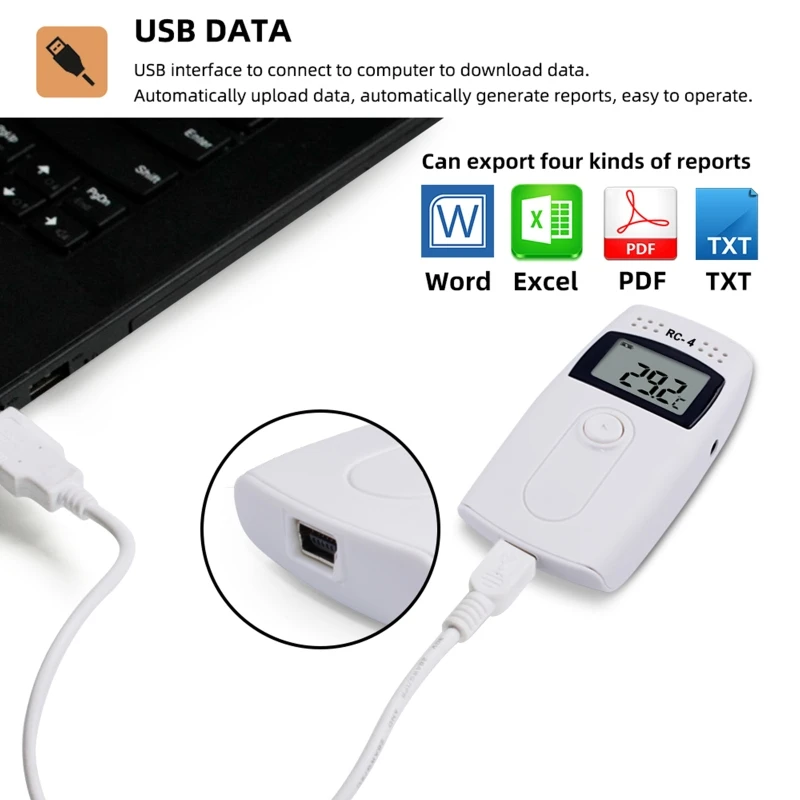 RC-4 USB Температура регистратор данных регистратора компании &quotfeilong&quot