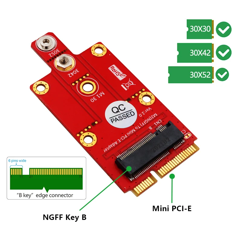 M.2 ключ B мини конвертер PCI-E адаптер с двойной слот для карт NANO SIM настольных ПК
