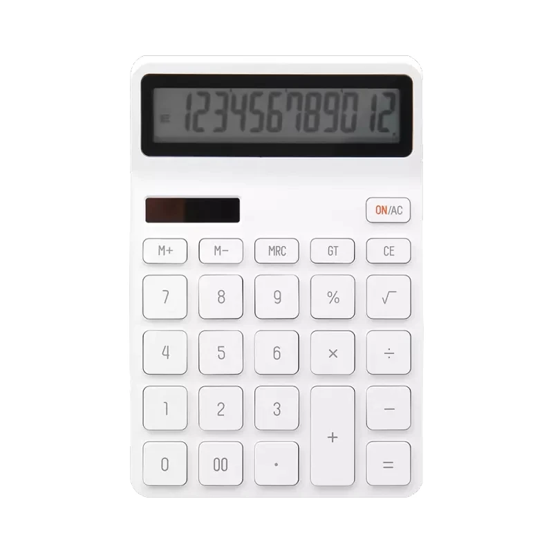 

Xiaomi Calculator Youpin KACO Desktop 12-digit Widescreen Display Calculator Battery Light Energy Sensitive Widescreen Display