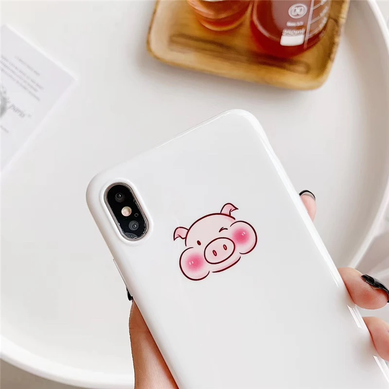 Милый розовый чехол для телефона с динозавром для iphone 11pro max 7 8 Plus, мягкий чехол IMD Для iphone X, задняя крышка, чехол с кольцом