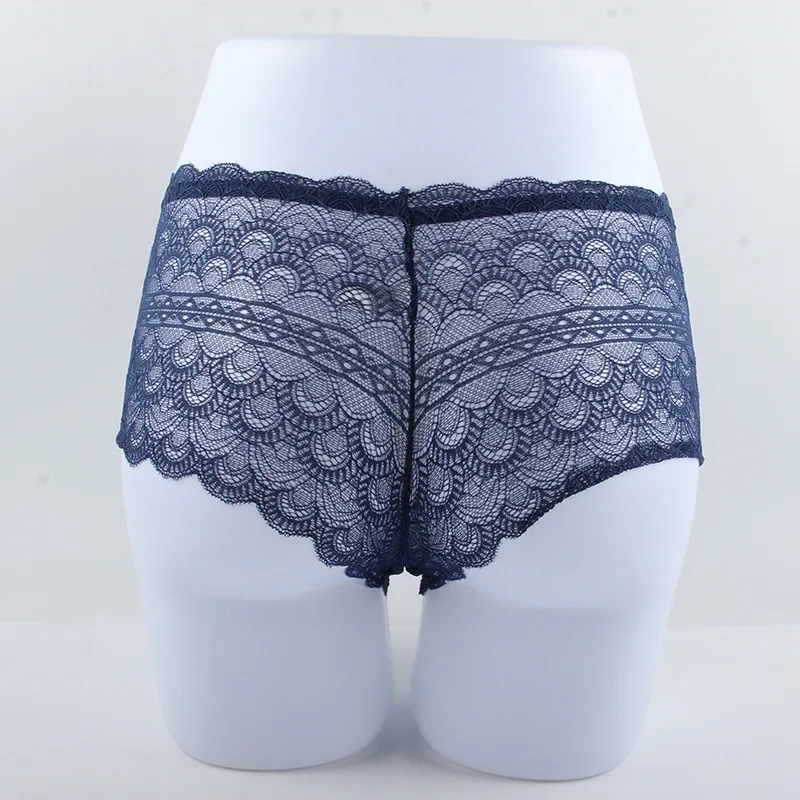 Intimates Soft Underwear Women Large Size Safety Shorts Hollow Transparent Lace Panties Seamless Fashion Sexy See Through Briefs | Женская
