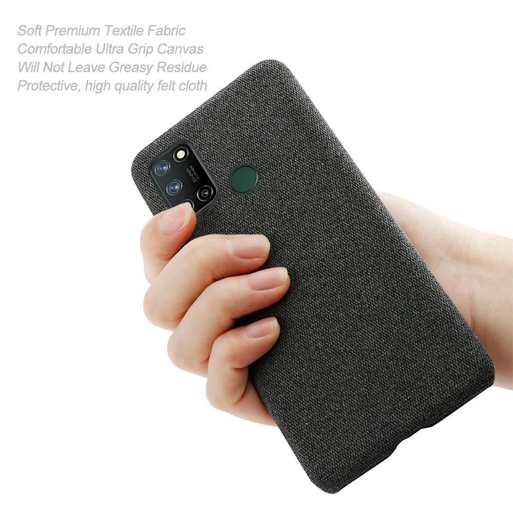 

Drop Protection Thin Matte Best Quality Case for OPPO Realme 7 Pro 7i A15 Fabric Luxury Phone Bag