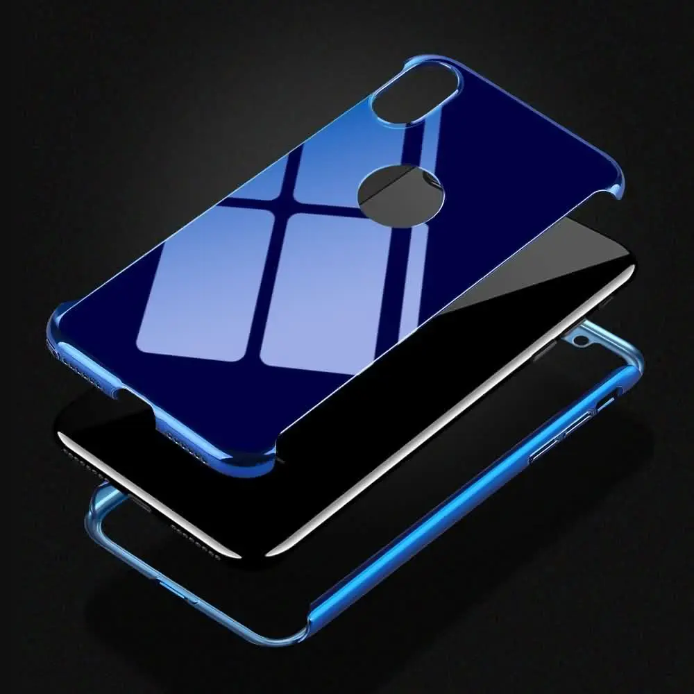 360 роскошный зеркальный чехол для iPhone Xr X Xs Max глянцевый противоударный 7 8 6 S Plus 5 5S SE