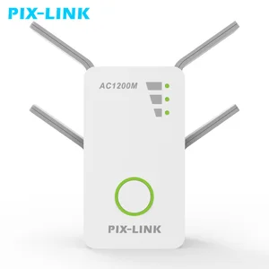 pixlink wireless wifi repeater range 1200mbps 2 4ghz 5ghz dual band ap ac extender repeater router wps with 4 external antennas free global shipping