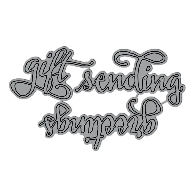 Поздравления Отправка подарков слова высечки для изготовления карт штампы