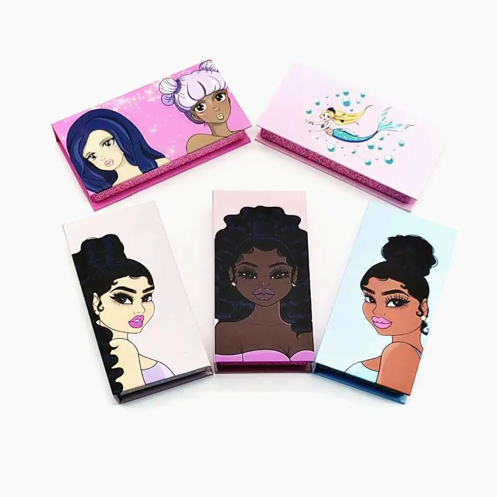 Новая пустая упаковка для ресниц коробка одна девушек дизайн 25 мм полосы 3D