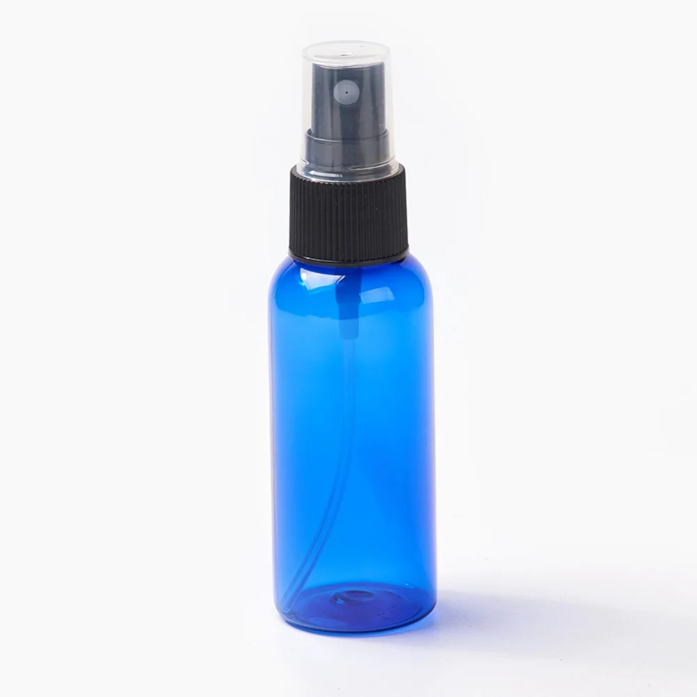 24 шт. портативная маленькая синяя пластиковая пустая бутылка спрей 15 мл 30 50