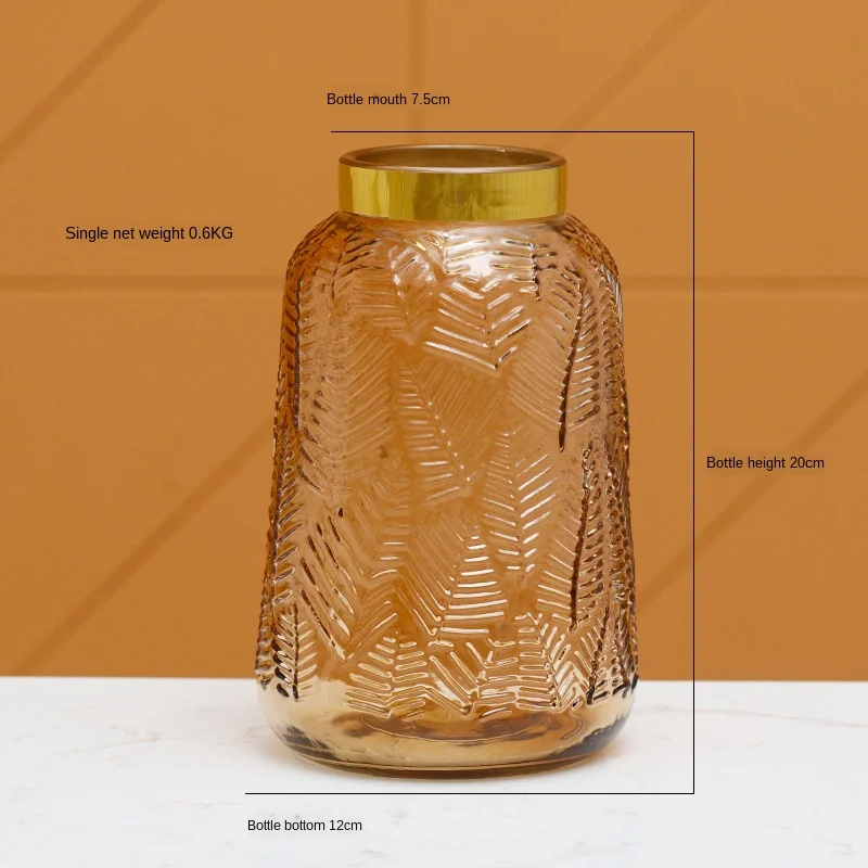 Градиентная стеклянная ваза сушеные цветы держатель для воды в гостиную