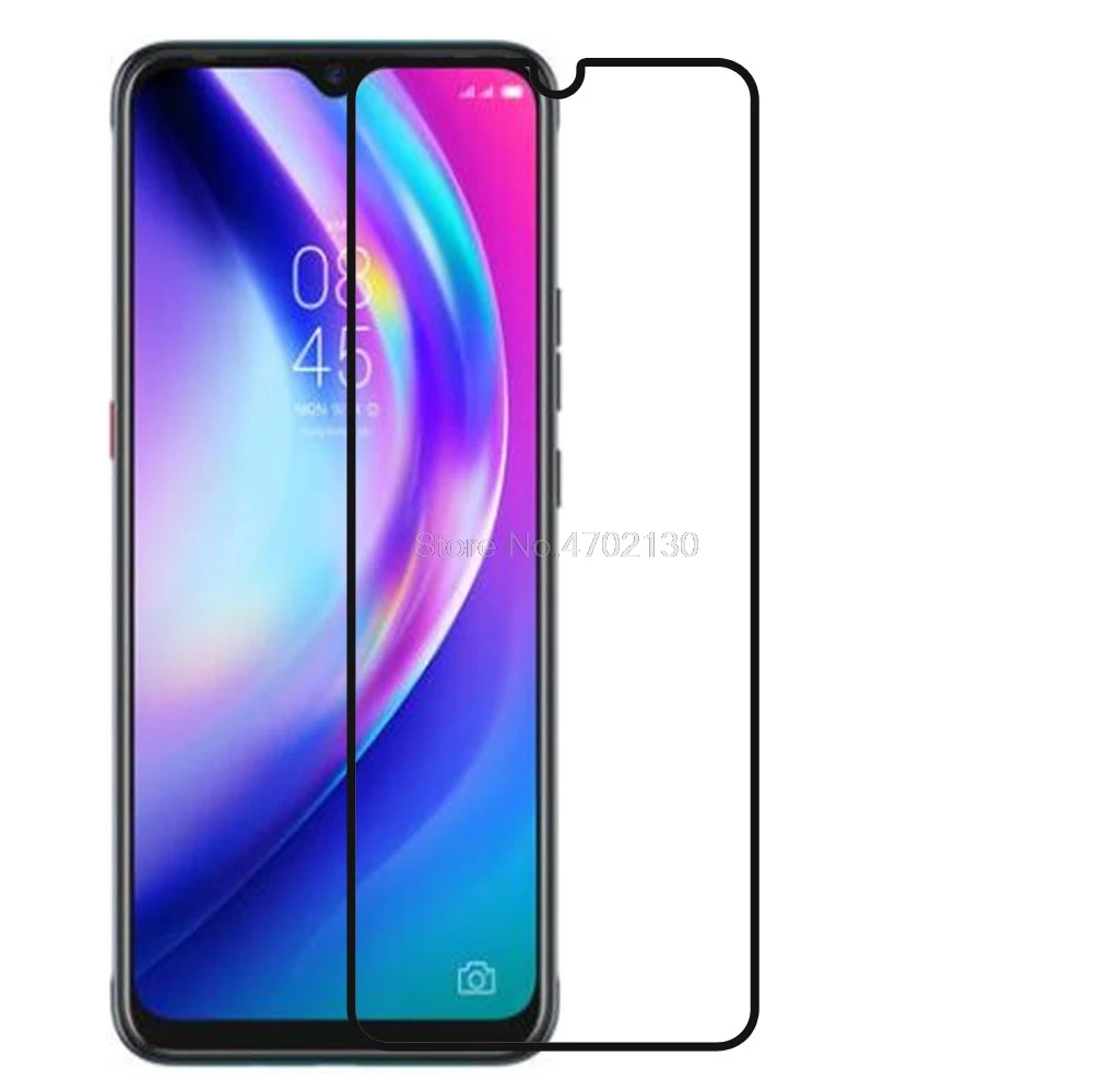 Защитное стекло с полным покрытием для Tecno Power 4 защитное закаленное Pro защита