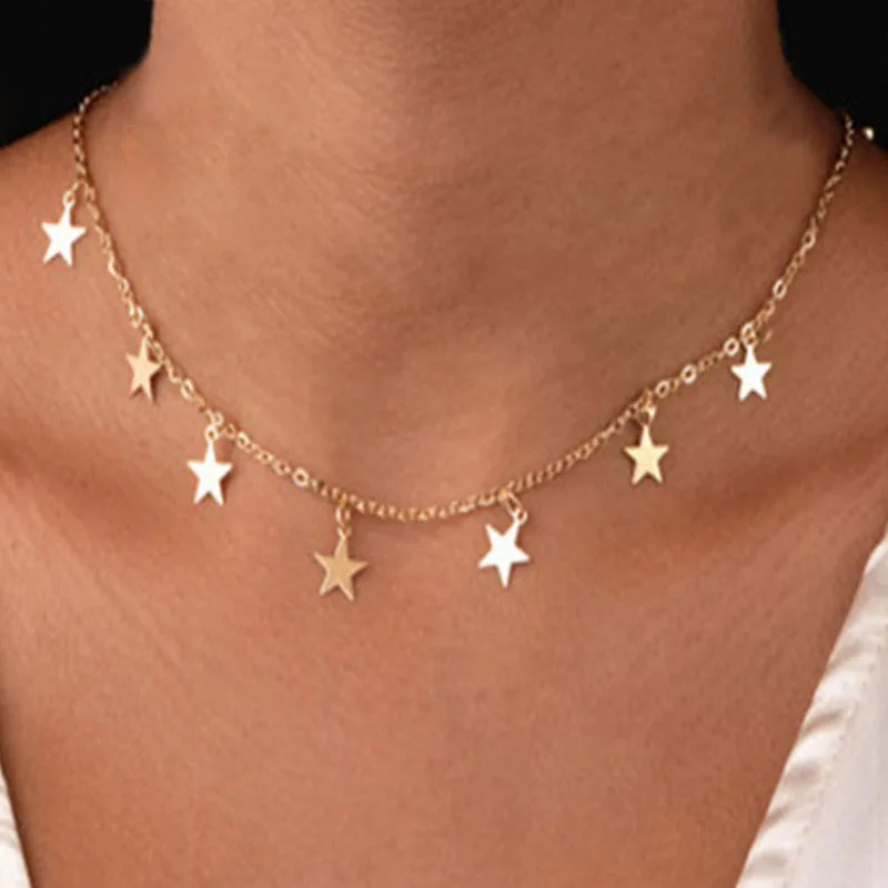 

Animal butterfly star gold Necklace Women Choker Necklaces Pendants Femme Chain jewelry gifts