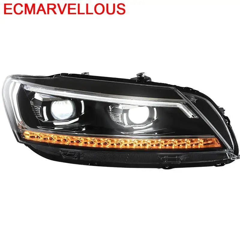 Лампа Luces Para авто Drl Led боковой сигнал поворота Assessoires фары автомобильные в сборе 11