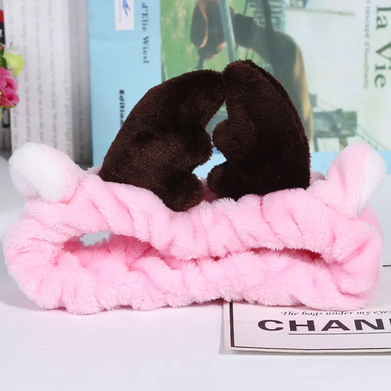 Повязка на голову с милым оленем спортивный аксессуар для волос йоги маска лица