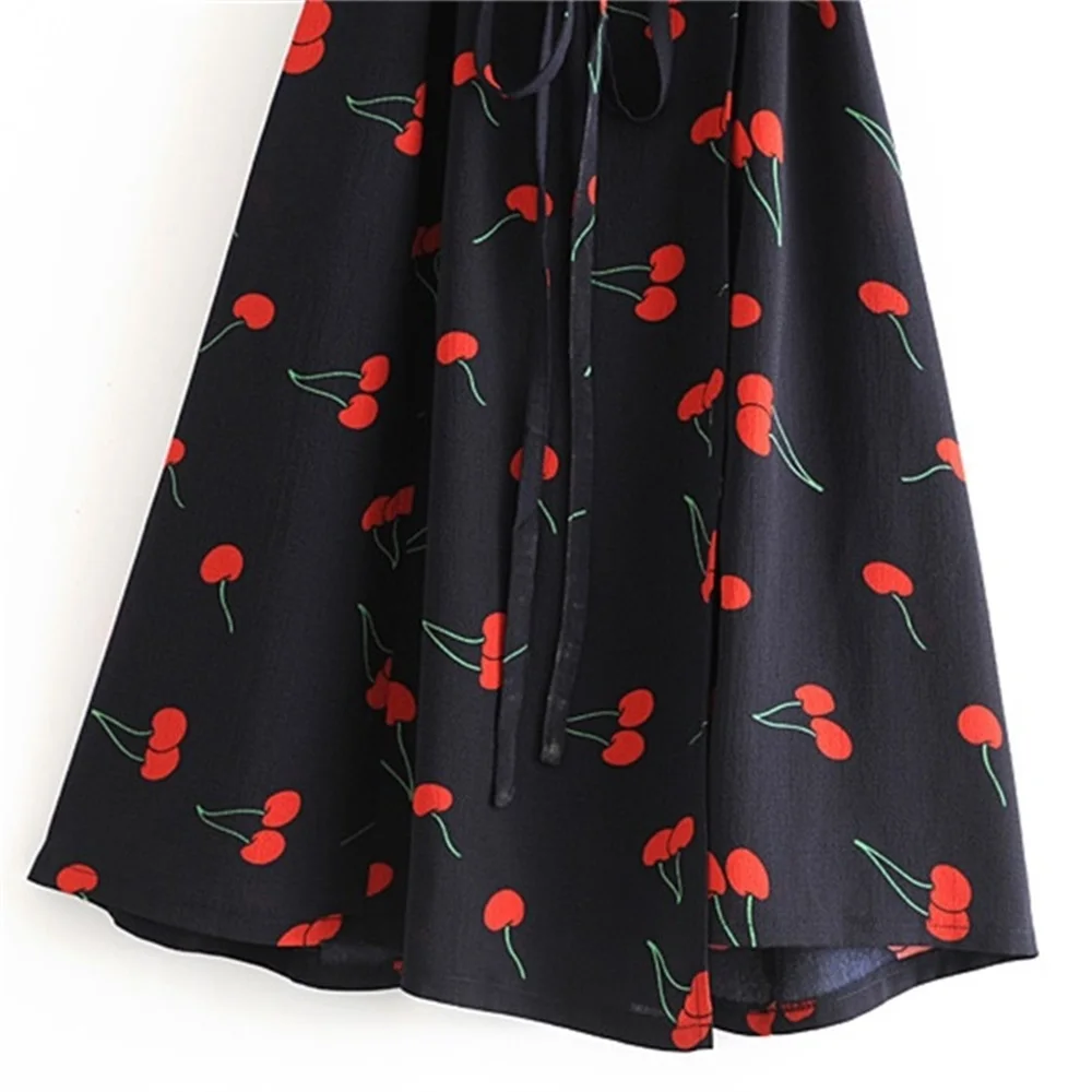 

2020 summer women's new French V-neck short-sleeved retro one-piece wrap mid-length slim slimming dress