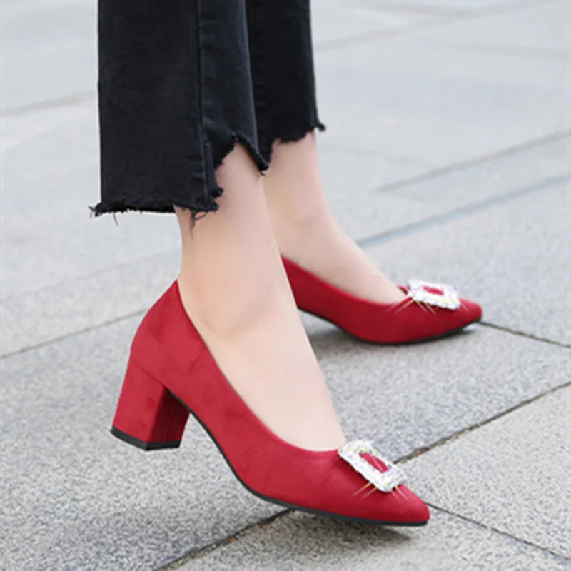 Женская обувь на очень высоком каблуке Обувь под платье круглый носок женские