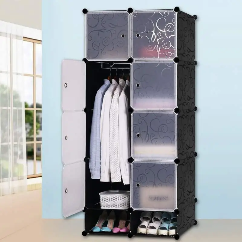 New 20 Cube Organizer Stackable Shelves for Plastic Cubes Multifunctional Modular Wardrobe Closet Bedroom Living Room Boxes