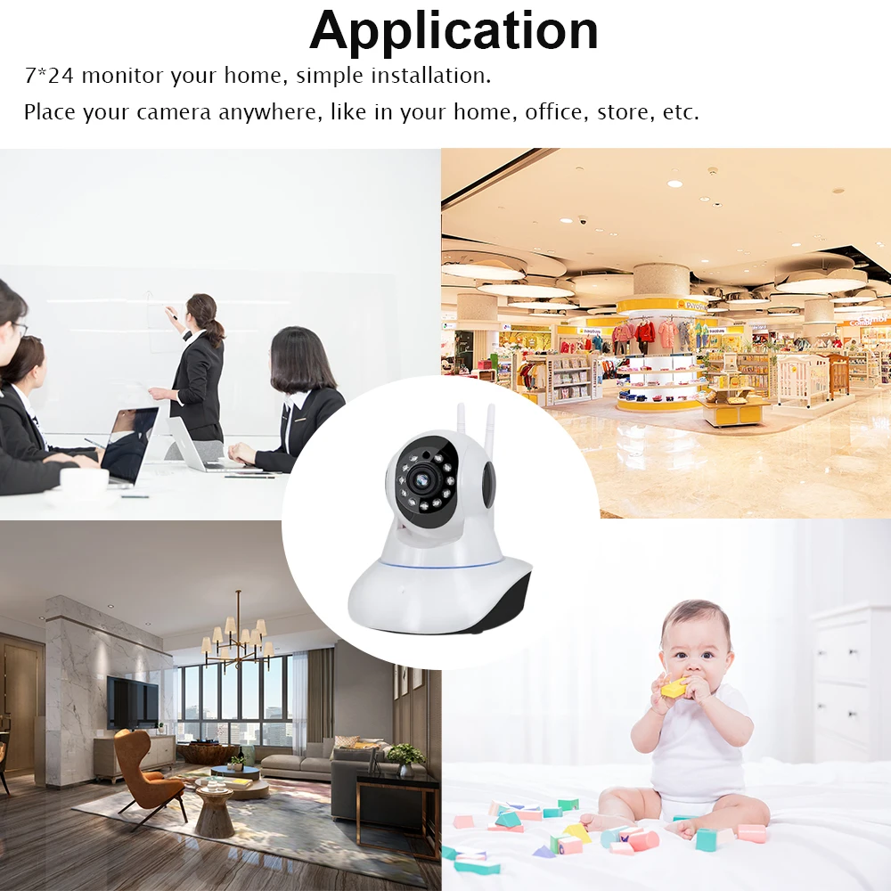 IP-камера HISMAHO 1080P Wi-Fi видеоняня ночное видение | Безопасность и защита
