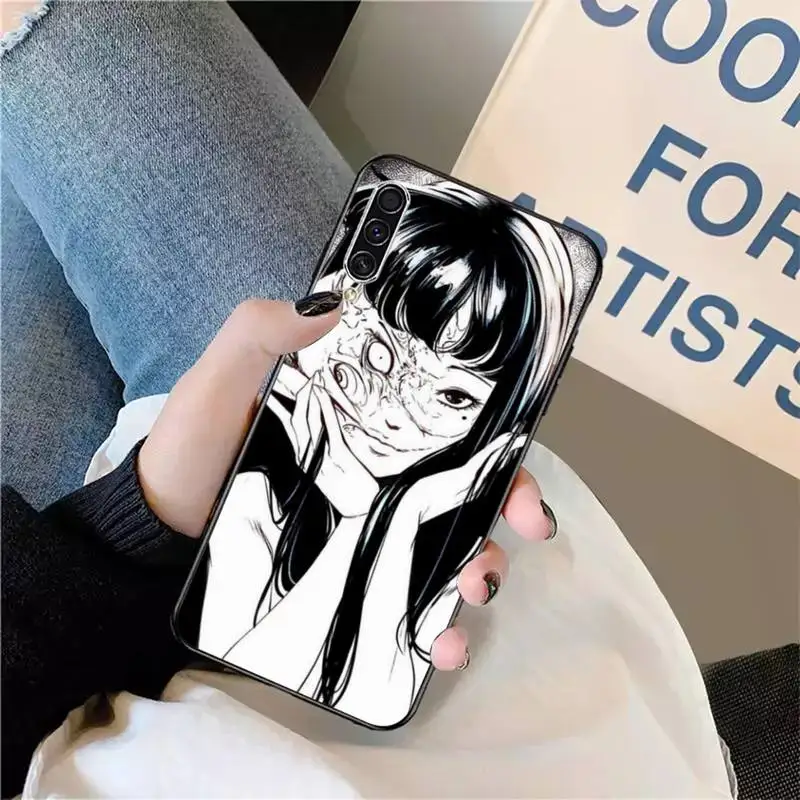 

Anime Japan Junji Ito Tees Horror Phone Case For Samsung galaxy S 9 10 20 A 10 21 30 31 40 50 51 71 s note 20 j 4 2018 plus